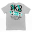Camiseta Básica Unissex Com Estampa SkateBoard- Cinza