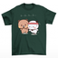 Camiseta básica verde com estampa panda exercício - Verde