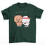 Camiseta básica verde com estampa panda exercício - Verde