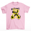 camiseta básica rosa bebê estampa de urso nothing 