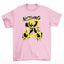 camiseta básica rosa bebê estampa de urso nothing 