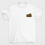 camiseta básica branca com estampa de urso dormindo 