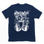 Camiseta Básica Unissex Com Estampa Ursinho Sentado - Azul Marinho