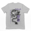 Camiseta Masculina Dragão Tokyo Japão Costas - Cinza 
