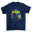 Camiseta Básica Algodão Space Airplane  - azul- marinho