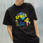 Camiseta Básica Algodão Space Airplane  - preto