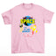 Camiseta Básica Algodão Space Airplane  - rosa bebê