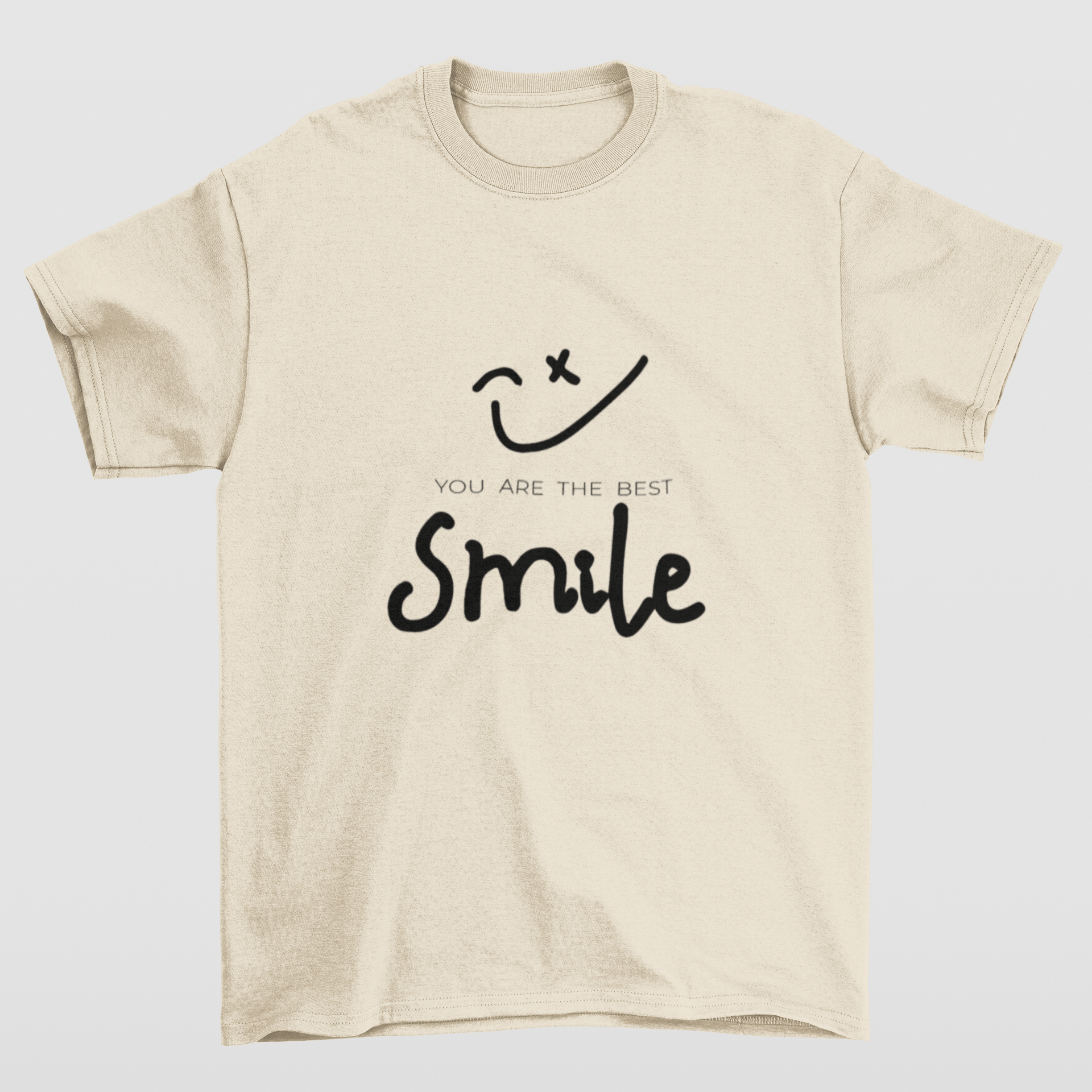 Camiseta Básica Best Smile - pérola