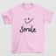 Camiseta Básica Best Smile - rosa bebê