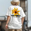 Camiseta Básica Unissex Com Estampa Girassol Amarelo