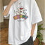 Camiseta Básica Unissex Com Estampa Cachorrinho Feliz - Branco