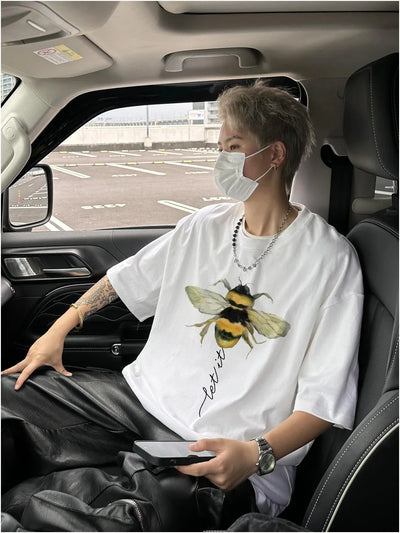 Camiseta Básica Unissex Com Estampa De Abelha