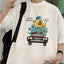 Camiseta Básica Unissex Very Danger Monster Car Branco