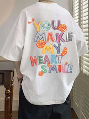 Camiseta Básica Unissex You Make My Heart Smile