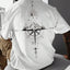 Camiseta Básica Unissex Com Estampa Bússola  MOntanha