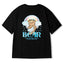Camiseta Básica Casal Estampa Urso Anjinho - Preto