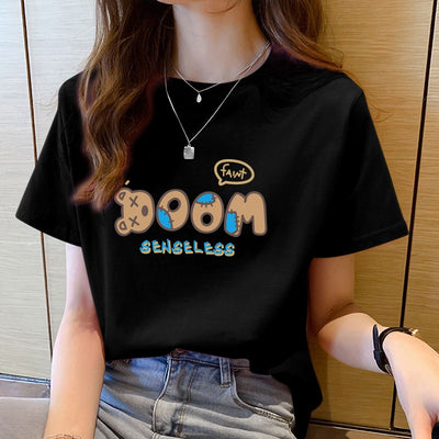 Camiseta Básica Com Estampa Boom Ursinho - Preto