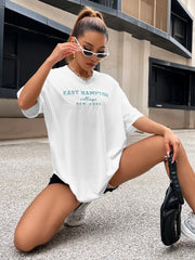Camiseta Básica Feminina East Hampton New York Village