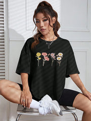 Camiseta Básica Feminina Garden Flower Camp