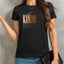 Camiseta Básica Feminina Com Estampa Coração Bondoso