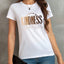 Camiseta Básica Feminina Com Estampa Coração Bondoso