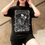 Camiseta Básica Feminina Valentine Skeleton Romance - PRETO 