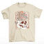 Camiseta Básica Halloween Skull Flower - pérola