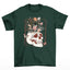 Camiseta Básica Halloween Skull Flower - verde