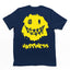 Camiseta Básica Happiness Smile - azul-marinho