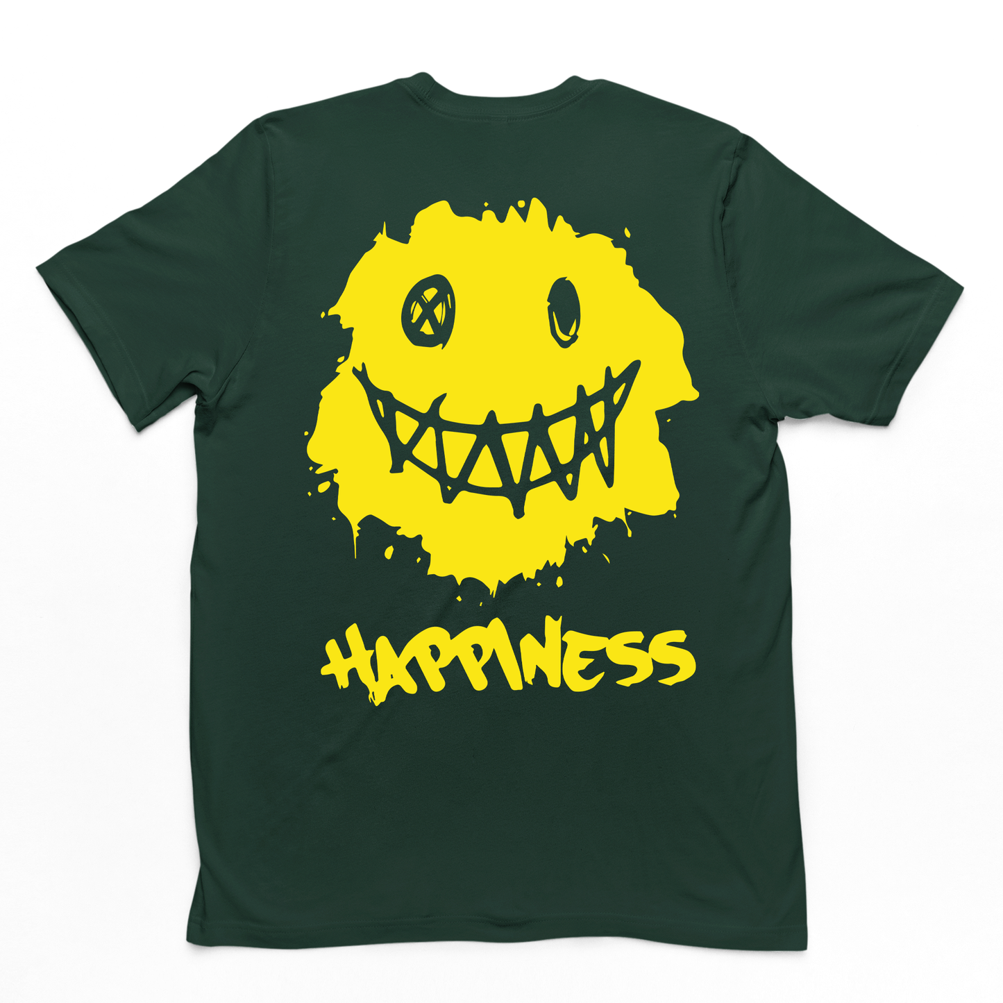 Camiseta Básica Happiness Smile - verde