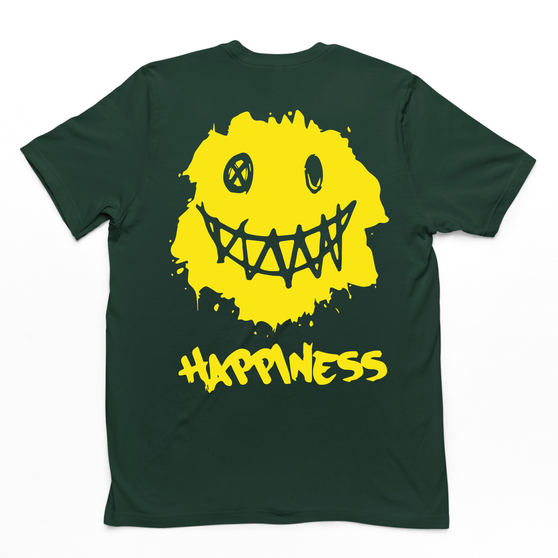 Camiseta Básica Happiness Smile - verde