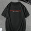 Camiseta Básica Com Estampa Hang In There - Preto
