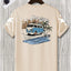 Camiseta Básica Com Estampa Van Azul Praia - Pérola