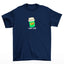 Camiseta Básica Masculina Pote Fake Smile - azul-marinho