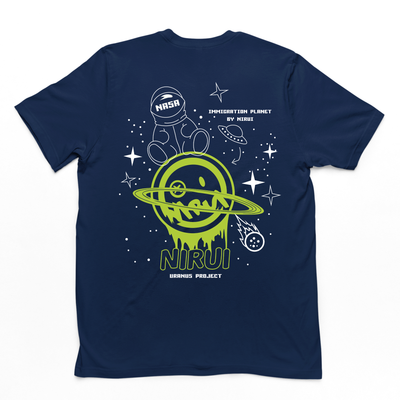 Camiseta Básica Nasa Nirui Space -  azul- marinho