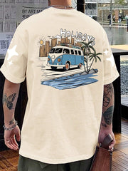 Camiseta Básica Masculina Holidays Vacation Van
