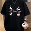 Camiseta Básica Unissex Com Estampa Gatinho Brincando