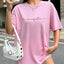 Camiseta Básica Feminina Com Estampa Frase Energetic
