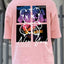Camiseta Básica Unissex Rosa Bebê Com Estampa Ursinho Sentado PAisagem - Rosa Bebê