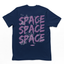 Camiseta Básica Space Space Bear  - azul - marinho
