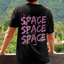 Camiseta Básica Space Space Bear  - preto