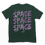 Camiseta Básica Space Space Bear  - verde
