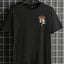 Camiseta Básica Unissex Baralho King Spade Esqueleto - preto