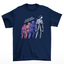 Camiseta Básica Unissex Be The Light Of Your Shadow - azul - marinho
