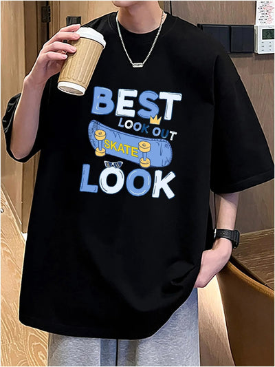 Camiseta Básica Unissex Best Look Out Skate - preto