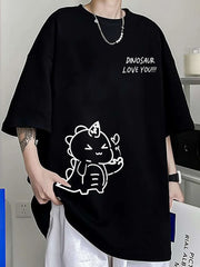 Camiseta Básica Unissex Dinosaur Love You
