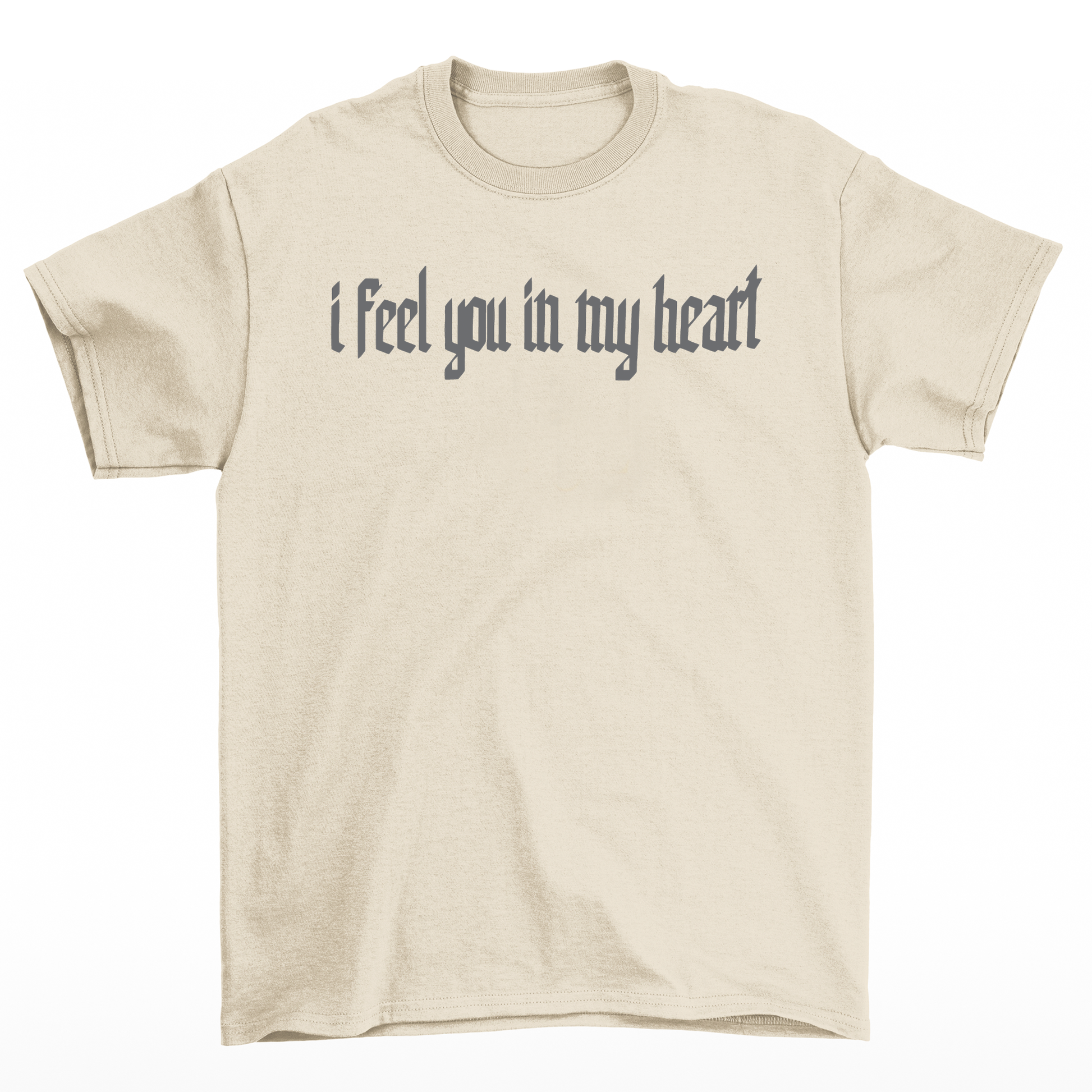 Camiseta Básica Unissex I Feel You in My Heart Skull - pérola