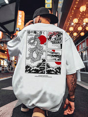 Camiseta Básica Unissex Nothing Is Impossible Dragão Japonês