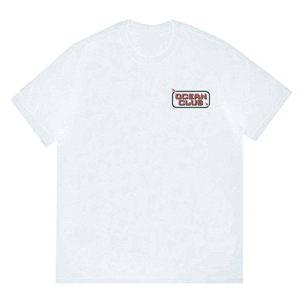 Camiseta Básica Unissex Com Estampa Clube do Oceano