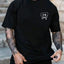 Camiseta Básica preta Unissex Com Estampa Ursinho - Preto